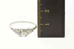 Platinum 1.05 Ctw Art Deco Diamond Engagement Ring