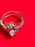 LADIES 14K YELLOW GOLD DIAMOND WEDDING SET 1.50 CARAT