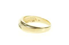 14K Yellow Gold 0.40 Ctw Men's Classic Diamond Wedding Band Ring