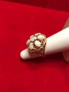 14K YELLOW GOLD LADIES OPAL RING