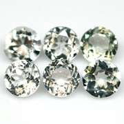 Glittering 6.26ct UNHEATED diamond white Topaz set