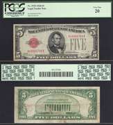 $5 1928 First of the Small Size Notes USN. PCGS 20
