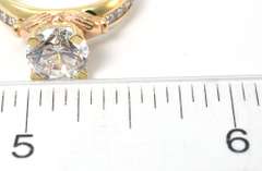 Flashy CZ Ring in 14KT Yellow Gold