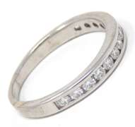 Elegant 18kt Channel Set Diamond Band