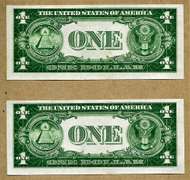 (2) Crisp Exceptional 1935A $1 Star Replacement Silver Certificates Better A Series-Consecutive!