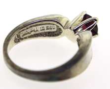 Sterling Silver Red Spinel Ring