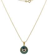 Beautiful Enamel Evil Eye Necklace