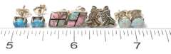 Lot of  4 Pair Sterling Silver Earrings