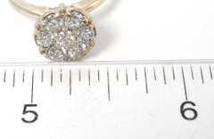 Dazzling 0.90CTW Diamond Cluster Ring in 14KT White Gold