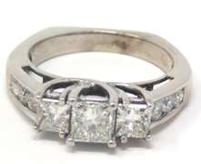 Great Princess Cut & RBC Diamond Ring