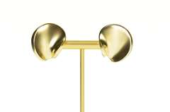 18K Yellow Gold Georg Jensen Designer Curvy Geometric Clip Earrings