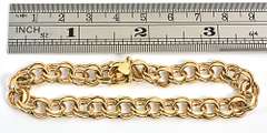 Classic Double Link Charm Bracelet