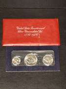4 1976 Silver 3 Piece Unc Sets