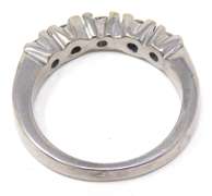 Flashy White Gold Diamond Band