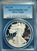 2012 W PCGS Proof 69DCAM Silver Eagle