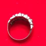 LADIES 14KT WHITE GOLD DIAMOND RING / BAND