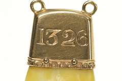 10K Yellow Gold Order of Elk Tooth Charm/Pendant