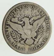 1897-O Barber Head Silver Half Dollar - Circulated