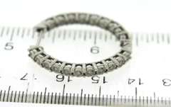 Sterling Silver Cubic Zirconia Hoop Earrings