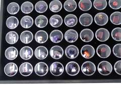 Tray of Colorful Loose Gemstones