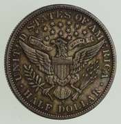 1901-S Barber Silver Half Dollar - Sharp