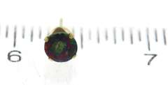 Nice Yellow Gold Mystic Topaz Stud
