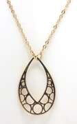 Stunning 18kt Zoughaib Open Teardrop Necklace