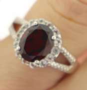 Sterling Silver Opal And Pink Saphires Ring