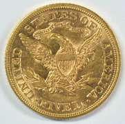 Fully struck BU 1879 $5 Liberty Gold Piece. Lustrous