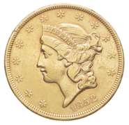 1852 $20.00 Liberty Head Gold Double Eagle