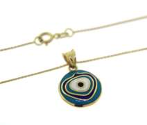 Beautiful Enamel Evil Eye Necklace