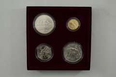 1996 Atlanta Olympic Games 4 Coin Set - GOLD & SILVER $1.00 $5 PR Unc