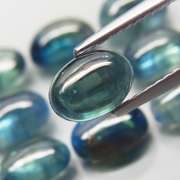 Glistening 12.18ct unheated Sapphire cabochon set