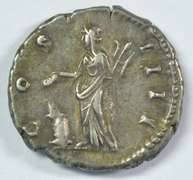 Nice Antoninus Pius Roman Silver Denarius, 138-161 AD