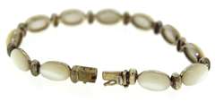 Sterling Silver Mother Of Pearl Bracelet