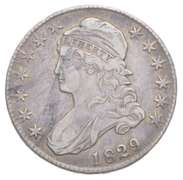 1829 Capped Bust Half Dollar