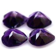 Glittering 6.17ct 11x9mm real Brazilian Amethyst set