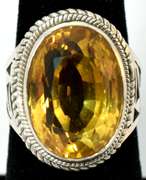 Sterling Silver Lemon Quartz Ring