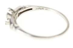 Platinum 1940's Diamond Classic Engagement Setting Ring