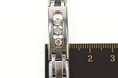 14K White Gold 1.26 Ctw Diamond Slide Men's Bar Link Bracelet