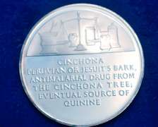 Lot Of 5 History Of Drugs Sterling Silver Medals