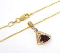 Wonderful Lot of Garnet w Diamond Accent Necklace & Earrings