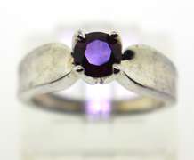 Sterling Silver Red Spinel Ring