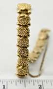 Interesting Vintage 18K Textured  Bracelet