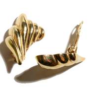 14 K Yellow Gold Clip on Earrings