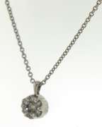Fantastic Diamond Circle Cluster Necklace