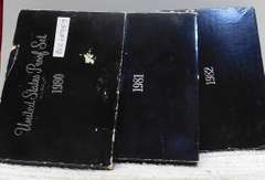 1980 & 1981 & 1982 PROOF Sets  3 sets total