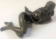 Reclining Girl Art Deco bronze Sculpture