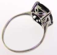 Sterling Silver Opal And Pink Saphires Ring