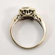 Sweet Modern WG Sapphire and Diamond Ring